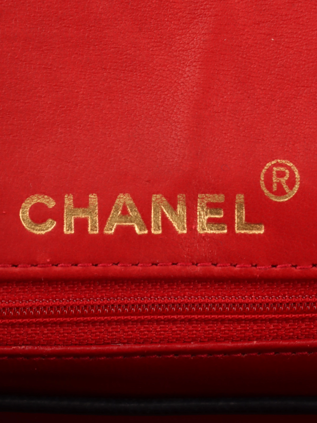 【鮮やかなレッドカラー♡】CHANEL コインパース CHANEL 1990年頃製 バイカラークラシックフラップチェーンバッグ